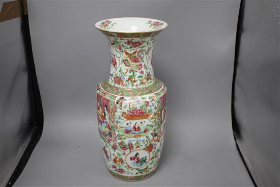 A 19th century Cantonese vase, height 43cm